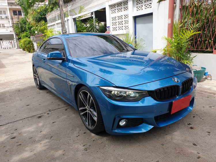 BMW Series 4 2017 430i Sedan เบนซิน ไม่ติดแก๊ส เกียร์อัตโนมัติ ฟ้า รูปที่ 2