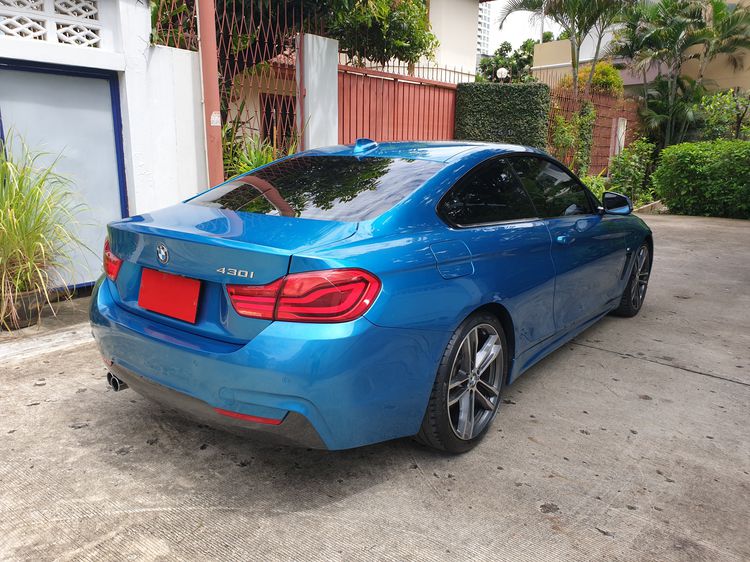 BMW Series 4 2017 430i Sedan เบนซิน ไม่ติดแก๊ส เกียร์อัตโนมัติ ฟ้า รูปที่ 3