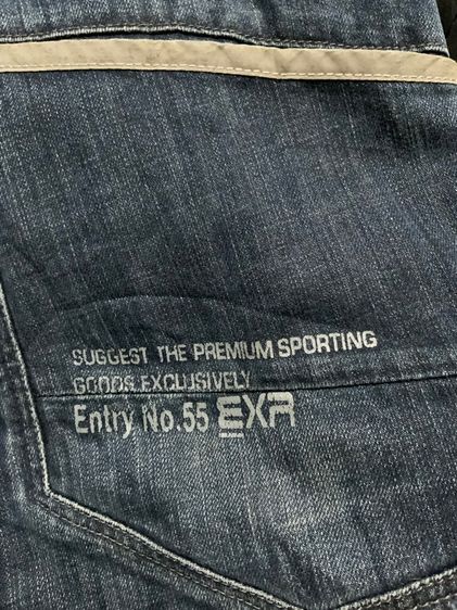 กางเกงยีนส์ EXR  สีเข้มฟอกเฟตสวย ดีไซน์สวย มีแถบสะท้อนแสง รูปที่ 14