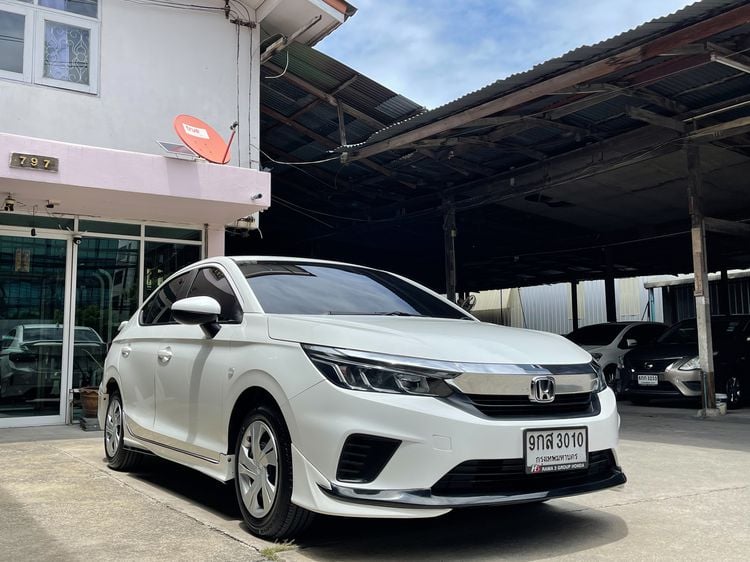 Honda City 2020 1.0 S Sedan เบนซิน ไม่ติดแก๊ส เกียร์อัตโนมัติ ขาว