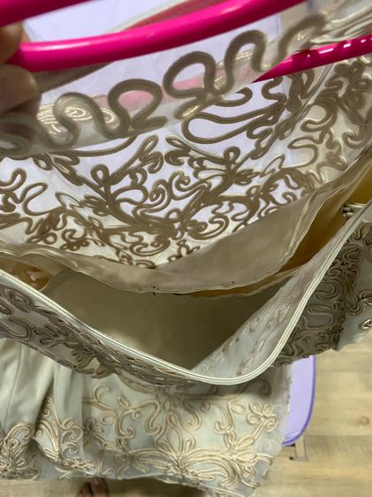 Dress COSST 16 สีเทาทอง ซีทรู ซับในๆตัว  รูปที่ 3