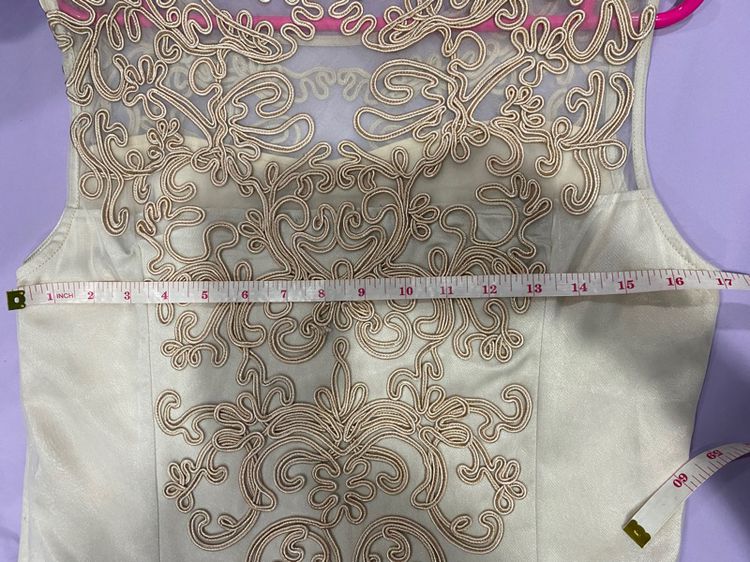 Dress COSST 16 สีเทาทอง ซีทรู ซับในๆตัว  รูปที่ 8