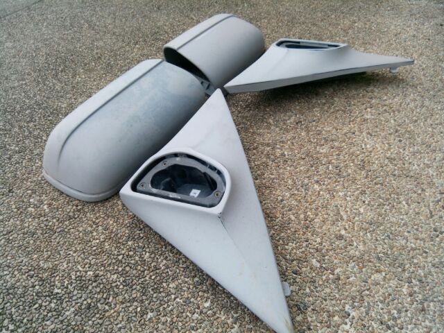 แป้นและกรอบกระจกมองข้าง Benz w140 S Class กาบร่อง ปี96-00 ครบคู่ รูปที่ 3