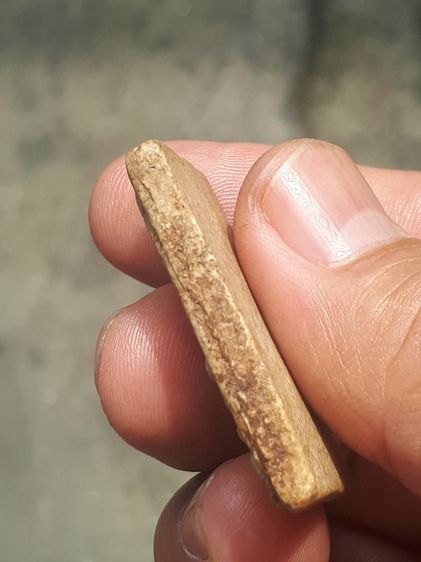 พระสมเด็จ พิมพ์ใหญ่ หลังอย่างสวย เนื้อผง มีมวลสารเป็นก้อนๆที่ตรงหน้าอก และที่ฐาน เนื้อเหี่ยวย่น ขอบไม่คมมือ ผิวเดิม สวยงาม คมชัด สภาพสวยเก่า รูปที่ 3