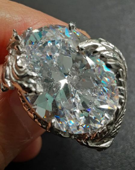 แหวนเงินczทรงรี