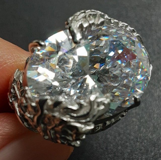 แหวนเงินczทรงรี รูปที่ 13