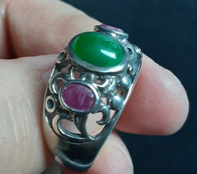 แหวนเงินหยกทับทิม รูปที่ 11