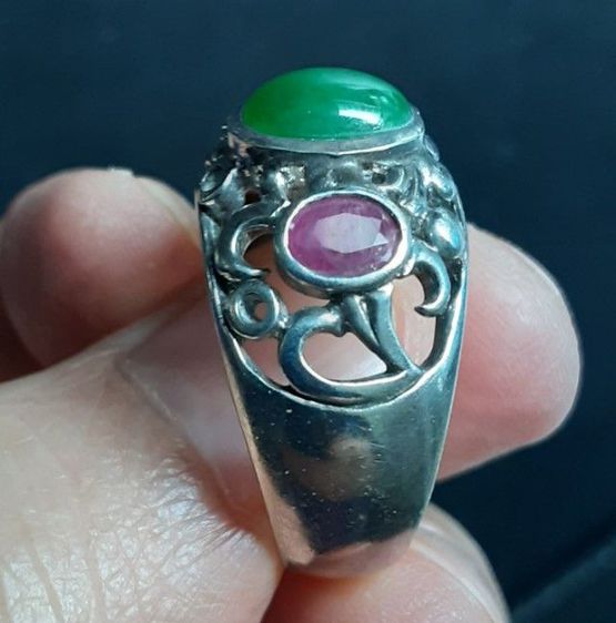 แหวนเงินหยกทับทิม รูปที่ 17