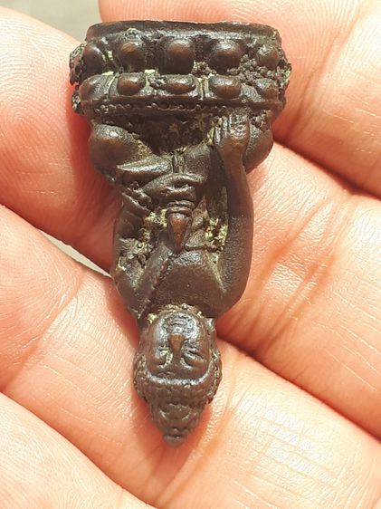 พระกริ่ง เนื้อนวโลหะ ไม่มีกริ่ง ผิวมะระ สภาพสวยสมบูรณ์ เก่า แท้ หายาก ไม่รู้ที่ รูปที่ 8