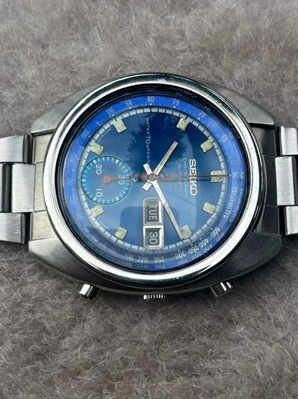 นาฬิกาSEIKO CHRONOGRAPH 6139-6010 AUTOMATIC ยุค 1970’S
ไซโก้ จับเวลา ออโตเมติก กด Stop และ Set ตรงเลข 12 สามารถใช้จับเวลาได้ รูปที่ 6