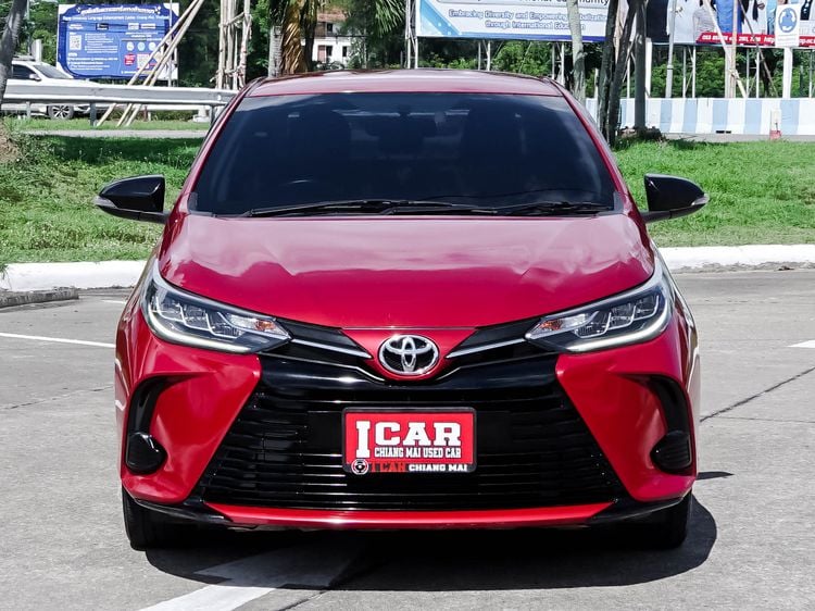 Toyota Yaris ATIV 2021 1.2 Sport Sedan เบนซิน ไม่ติดแก๊ส เกียร์อัตโนมัติ แดง รูปที่ 2