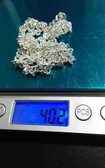 SILVER เงินแท้ ลายยอดนิยม สวย แน่น ทนทาน ไม่ล้าสมัย 24 นิ้ว 5มิล กำลังสวยงาม รูปที่ 11