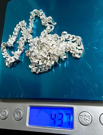 สร้อยคอ SILVER แท้ งานสวยละเอียด ลายนิยม ยาว 26นิ้ว ตาขอตัวS รูปที่ 16