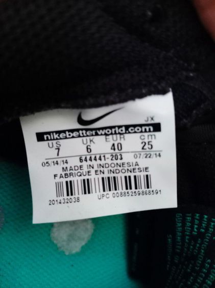รองเท้ากีฬา Nike  Cortez สีดำ มือ2  รูปที่ 8