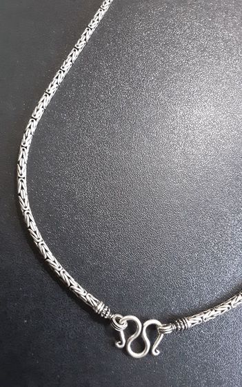 สร้อยคอเงินแท้อย่างดี งานรมดำ ระดับส่งนอก สวย งานละเมียด ยาว24นิ้ว 3มิล รูปที่ 14