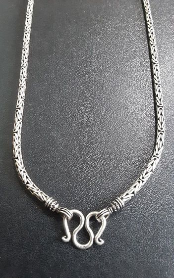 สร้อยคอเงินแท้อย่างดี งานรมดำ ระดับส่งนอก สวย งานละเมียด ยาว24นิ้ว 3มิล รูปที่ 5