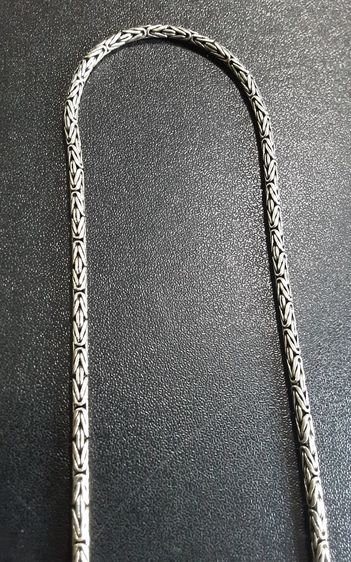 สร้อยคอเงินแท้อย่างดี งานรมดำ ระดับส่งนอก สวย งานละเมียด ยาว24นิ้ว 3มิล รูปที่ 16