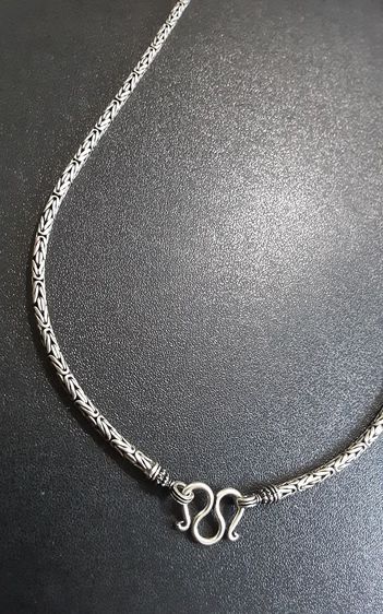 สร้อยคอเงินแท้อย่างดี งานรมดำ ระดับส่งนอก สวย งานละเมียด ยาว24นิ้ว 3มิล รูปที่ 13