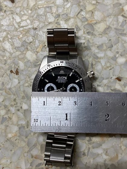 นาฬิกายี่ห้อ ELGIN  ควอทซ์ โครโนกราฟ ของแท้มือสอง สภาพยังสวย สายยาว 7 นิ้วครึ่ง 1450฿ รูปที่ 5