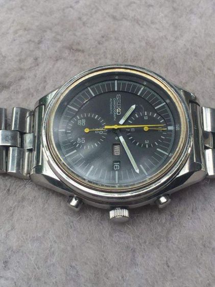 นาฬิกา SEIKO CHRONOGRAPH 6138-3002 JUMBO AUTOMATIC ยุค 1970 
ไซโก้ จับเวลา ออโตเมติก กด Stop และ Set ตรงเลข 12 สามารถใช้จับเวลาได้ รูปที่ 6