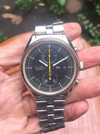 นาฬิกา SEIKO CHRONOGRAPH 6138-3002 JUMBO AUTOMATIC ยุค 1970 
ไซโก้ จับเวลา ออโตเมติก กด Stop และ Set ตรงเลข 12 สามารถใช้จับเวลาได้ รูปที่ 11