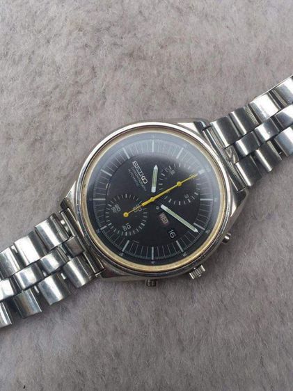 นาฬิกา SEIKO CHRONOGRAPH 6138-3002 JUMBO AUTOMATIC ยุค 1970 
ไซโก้ จับเวลา ออโตเมติก กด Stop และ Set ตรงเลข 12 สามารถใช้จับเวลาได้ รูปที่ 5