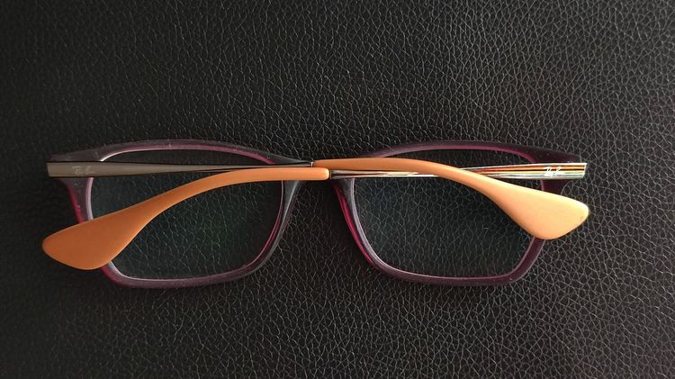 Ray-Ban RB7053 Eyeglasses Frames Square Size 54-17-140 mm กรอบแว่นของแท้มือสอง น้ำหนักเบาใส่สบาย แบรนด์ดีๆ ทรงสวยๆ ใส่ได้ทั้งชาย หญิง รูปที่ 4
