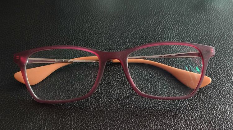 Ray-Ban RB7053 Eyeglasses Frames Square Size 54-17-140 mm กรอบแว่นของแท้มือสอง น้ำหนักเบาใส่สบาย แบรนด์ดีๆ ทรงสวยๆ ใส่ได้ทั้งชาย หญิง รูปที่ 8