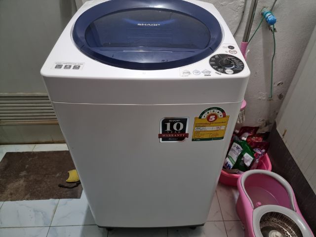 เครื่องซักผ้า SHARP รุ่น ES-U80GT-A สภาพสวย ใช้งานได้ปกติ