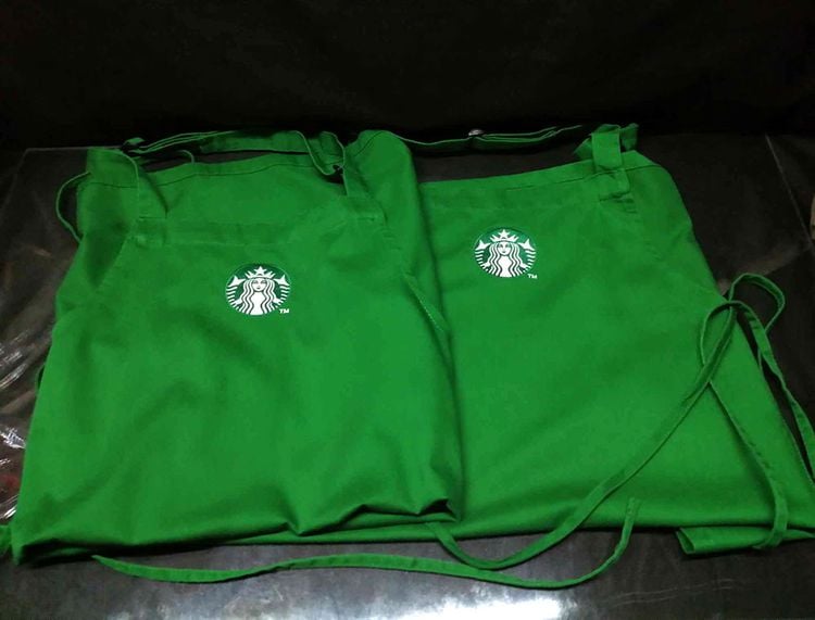 อื่นๆ ผ้ากันเปื้อน Starbucks สีเขียว ผ้ากันเปื้อนสตาร์บัคส์