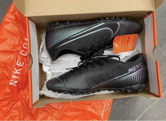รองเท้าหนัง Nike รุ่น Vapor 13 Academy TF สีดำ กราไฟท์ ของแท้Shopไทย รองเท้าฟุตบอล Size UK10.5 US11.5 EUR45.5 30cm รูปที่ 6