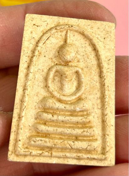 พระสมเด็จเนื้อผง วัดไก่จ้น รุ่นแรก ปี16 ผสมบางขุนพรหมกรุเก่า หลวงปู่ลำภู วัดบางขุนพรหมสร้าง  รูปที่ 3