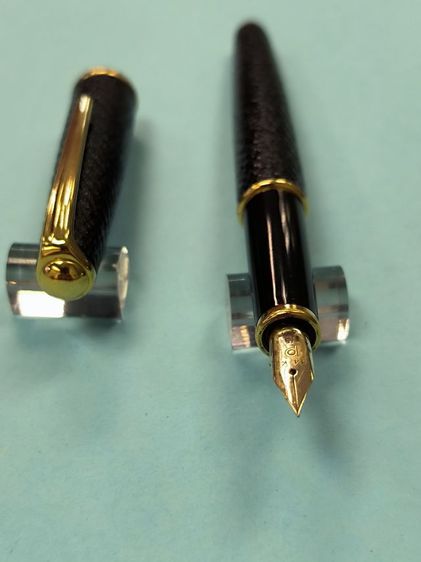 ปากกาหมึกซึม Platinum leather ด้ามหุ้มหนัง หัว EF 14k รูปที่ 2