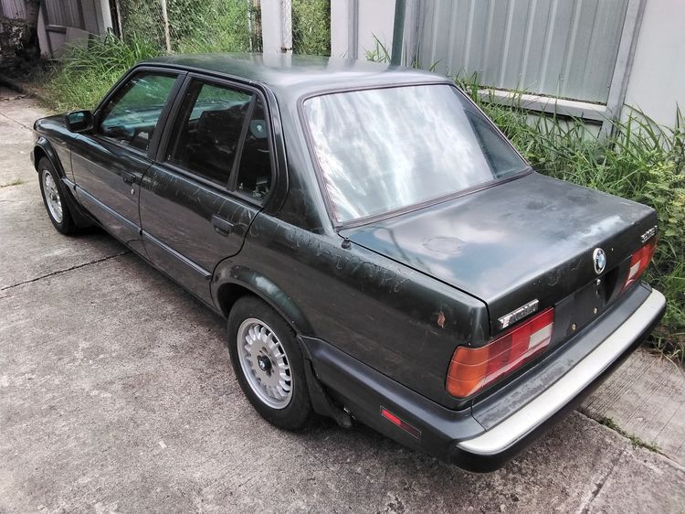BMW Series 3 1990 318i Sedan เบนซิน ไม่ติดแก๊ส เกียร์ธรรมดา เขียว รูปที่ 4