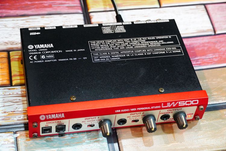 งานญี่ปุ่น YAMAHA UW500 (JAPAN) USB MIDI Audio Interface 4IN 2OUT 20Bit 48kHz MIDI 1IN 1OUT เสียงดีมาก รูปที่ 3