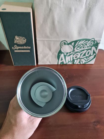 แก้วสแตนเลส cafe Amazon 
signature รูปที่ 4