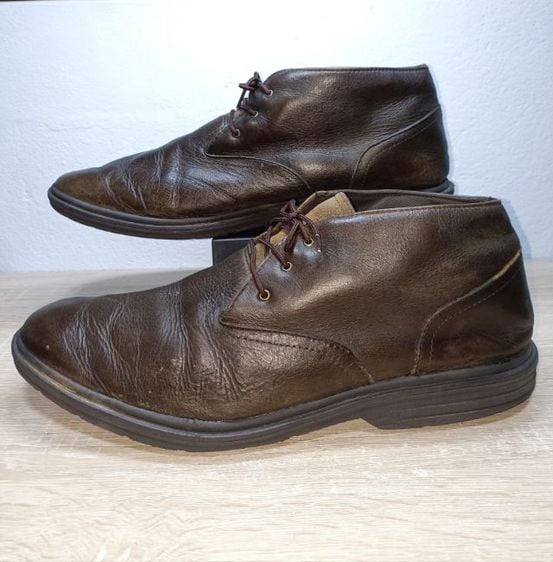 UK 11.5 | EU 46 2/3 | US 12 น้ำตาล รองเท้าหนังแท้Timberlandไซส์พิเศษ เบอร์ 46 ยาว 30cm รองเท้ามือสอง งานคัดเกรดคุณภาพดี
