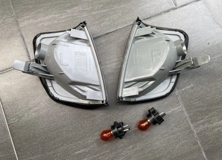 ไฟหน้า Benz W124 เลนส์ไฟ Style W210 ใส่รุ่น E หน้า E หลัง E200 E220 E280 230E 300E 230TE 300TE 200E 220E 280E ไฟมุมหน้า Us Spec ขาวส้ม รูปที่ 15