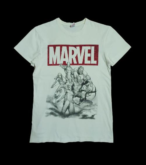 เสื้อยืด ยี่ห้อ Marvel
สีครีม ลาย ซุปเปอร์ฮีโร่ Size M รูปที่ 2