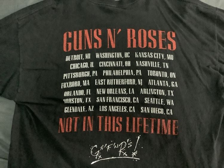 เสื้อวง GUNS N’ ROSE รูปที่ 6