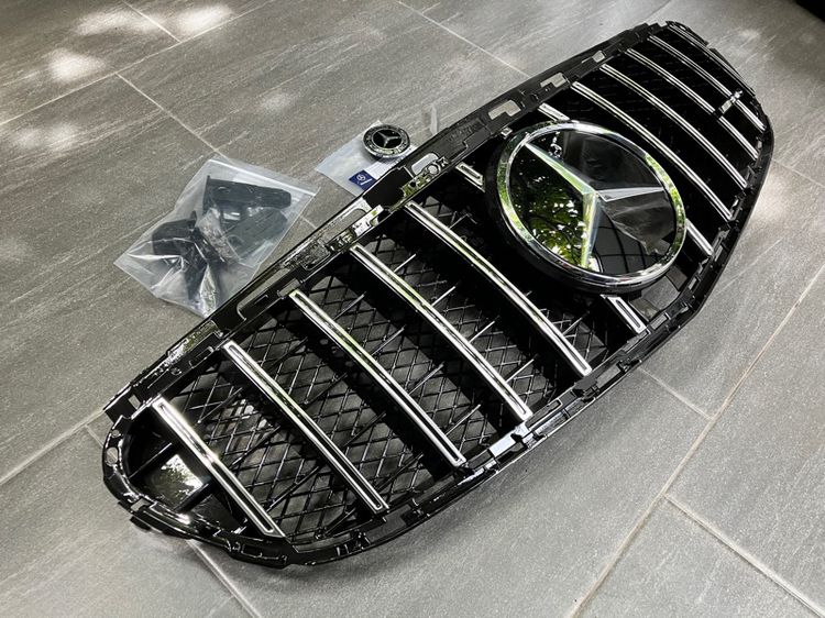 กระจังหน้า Benz W212 ดาวใหญ่ ดาวจม ฝากระโปรงหน้า มี 2 รุ่น AMG GT ลิ้นกันชนหน้า Chrome รูปที่ 2