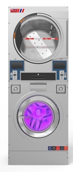 อื่นๆ เครื่องซักผ้าอบผ้า เครื่องซักผ้าหยอดเหรียญ ขนาด 15kg. ซักบนอบล่าง ระบบไฟฟ้า