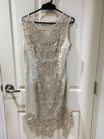 Dress COSST 16 สีเทาทอง ซีทรู ซับในๆตัว  รูปที่ 12