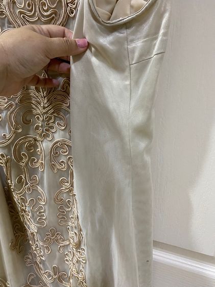 Dress COSST 16 สีเทาทอง ซีทรู ซับในๆตัว  รูปที่ 14