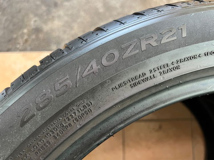 ยาง 285 40 21 Hankook S1evo ปี20 คู่ 2000 บาท รูปที่ 6