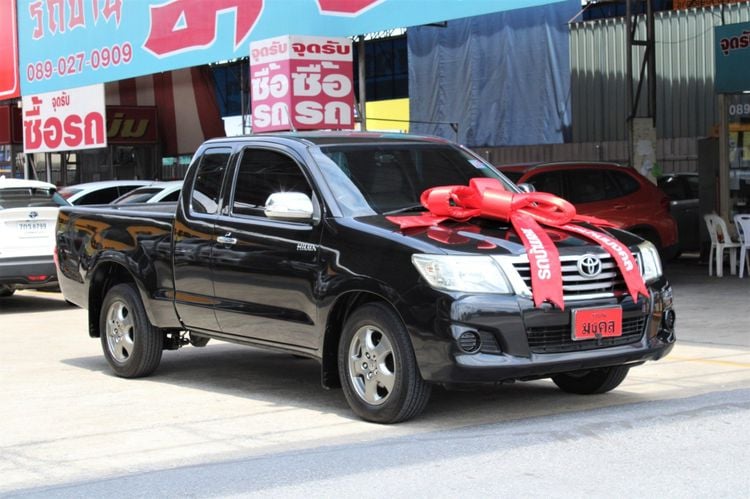 Toyota Hilux Vigo Champ 2014 Smart Cab 2.5 E Pickup ดีเซล ไม่ติดแก๊ส เกียร์ธรรมดา ดำ