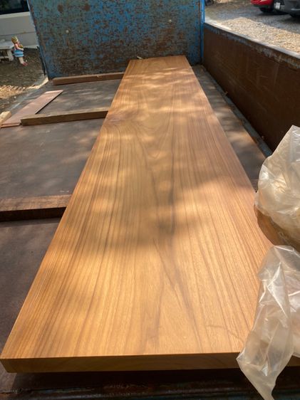 ไม้สักแผ่นใหญ่ ทำท็อปโต๊ะ พร้อมทำสี รับผลิตตามแบบ ตามขนาด ผลิตตรงจากโรงงานของเราเอง  รูปที่ 4