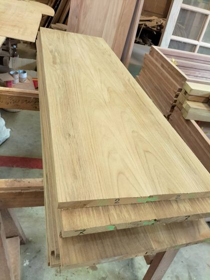 ชานพักเข้าลิ้นไม้สัก พร้อมไสเรียบฟรี รับสั่งทำตามขนาด มีบริการขนส่ง รูปที่ 3