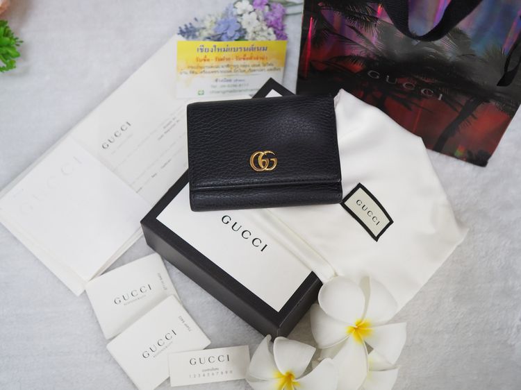 Gucci GG marmont tri-fold wallet รูปที่ 2