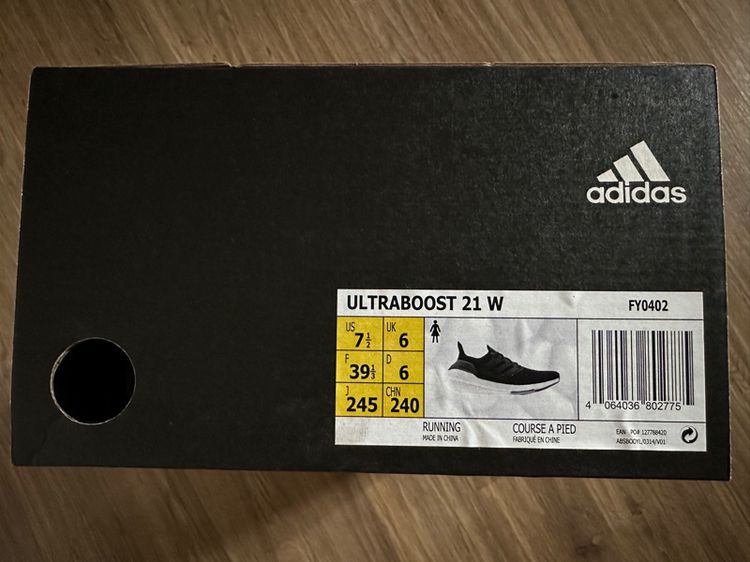 Adidas RUNNING ULTRABOOST 21 มือ1 พร้อมกล่อง แท้ SIZE 39 รูปที่ 6